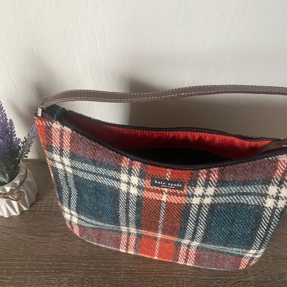 VINTAGE (RARE) KATE SPADE BUFFALO PLAID HANDBAG - Picture 2 of 6